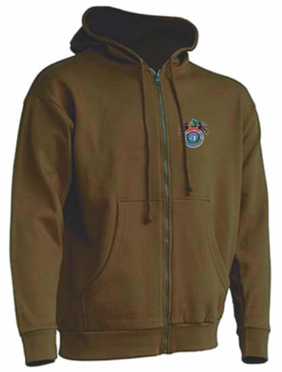 (Bild für) Sweatjacke Kapuze UN Veterans Logo mit Adler klein (3 Farben)